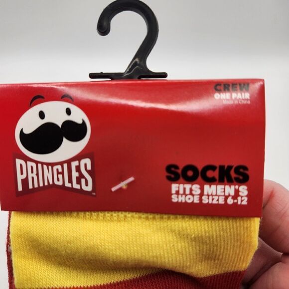 Mens Novelty Crew Socks Pez, Pop Tarts, Pringles Fits Mens 6-12 - Picture 2 of 8